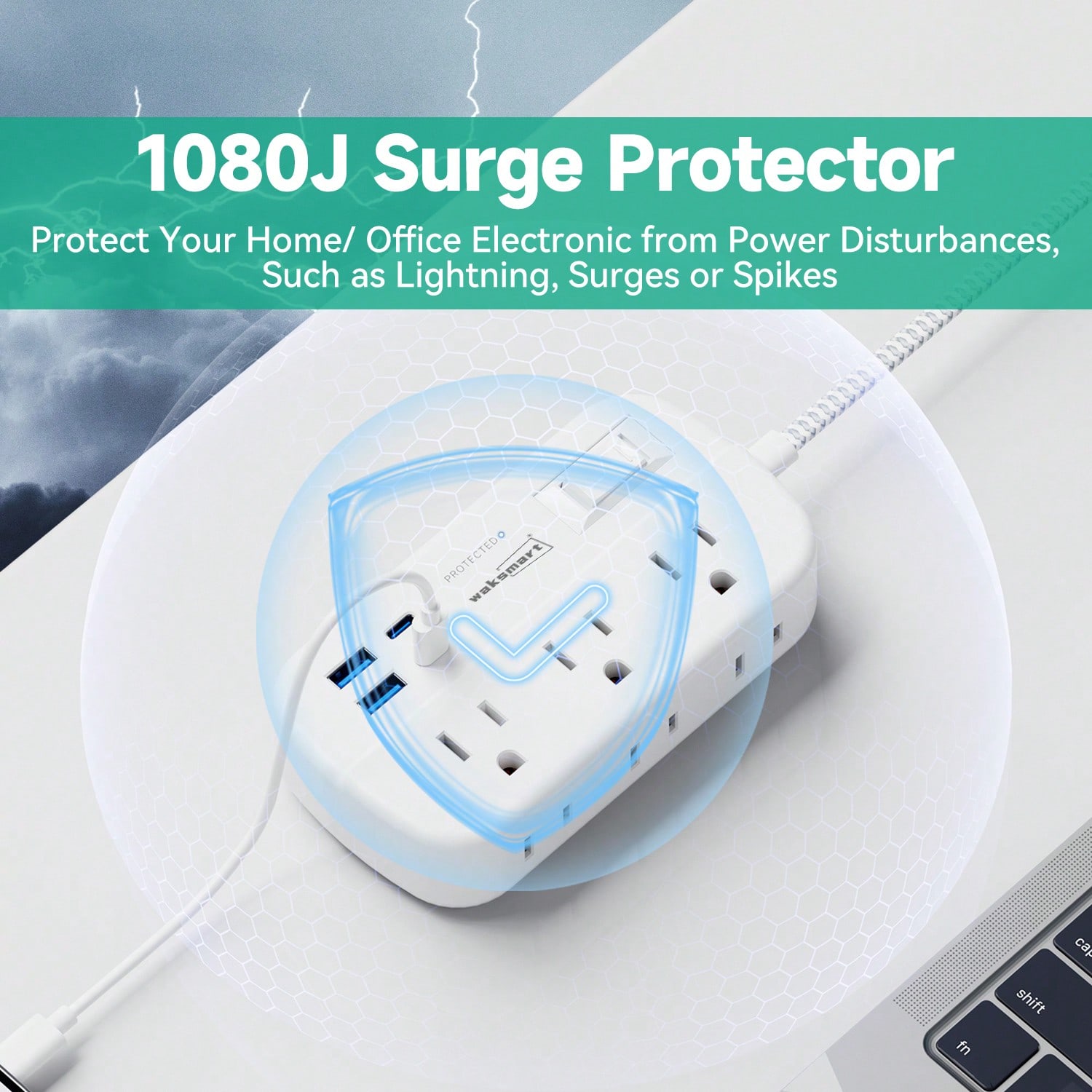 Waksmart Surge Protector Power - Ac Surge Protector のレビューと価格