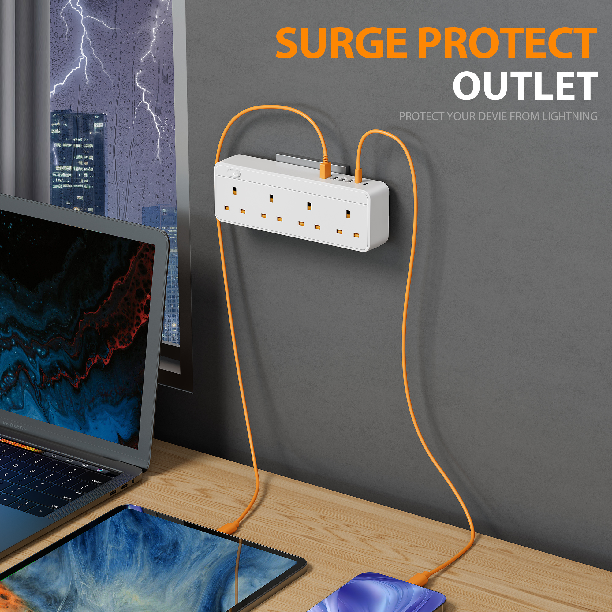 10-in-1 British Standard Power - Ac Surge Protector のレビューと価格