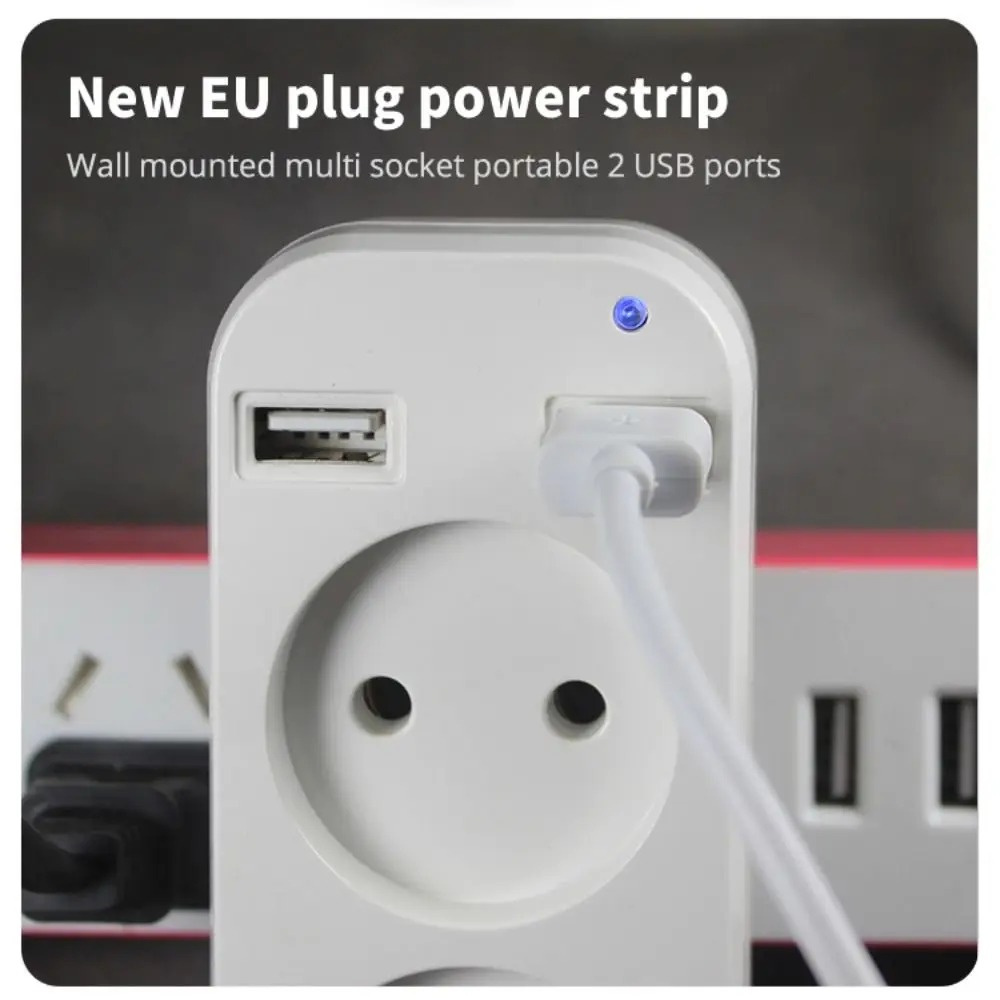 Power Strip EU Plug AC Outlet  - Ac Surge Protector のレビューと価格