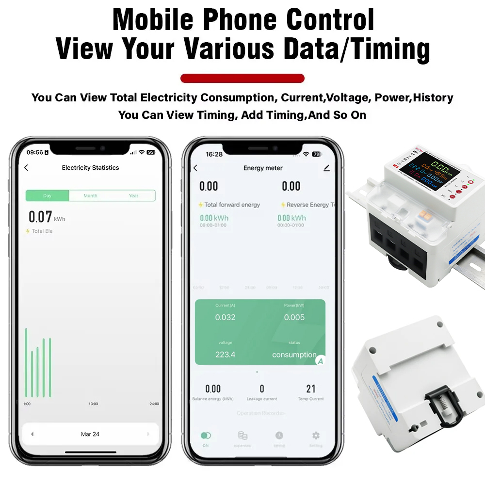 Three Phase Tuya WiFi Smart Bi - Ac Surge Protector のレビューと価格