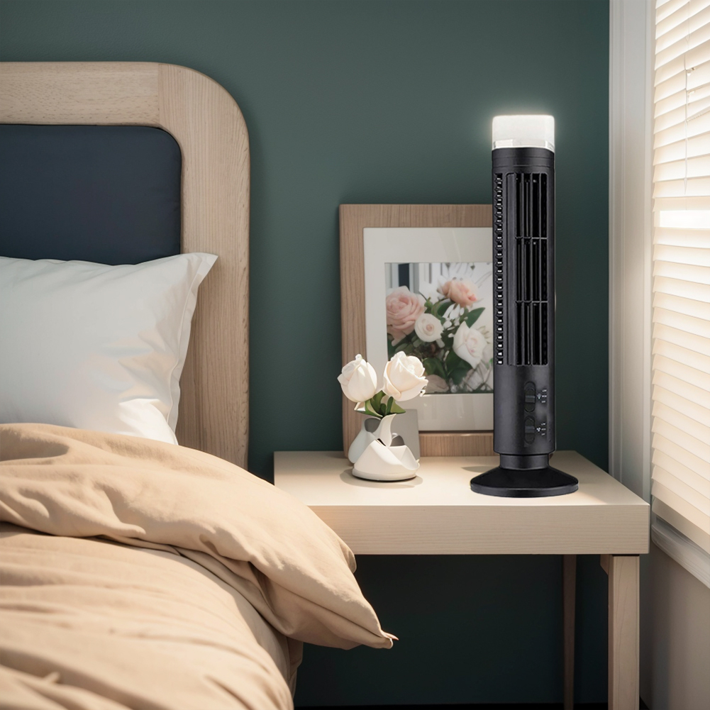 LED Tower Fan Bladeless Coolin - Mini Wind Turbine Vertical のレビューと価格